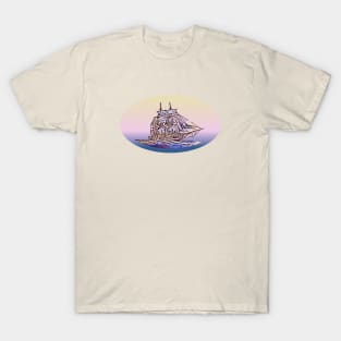 Ship at sea T-Shirt